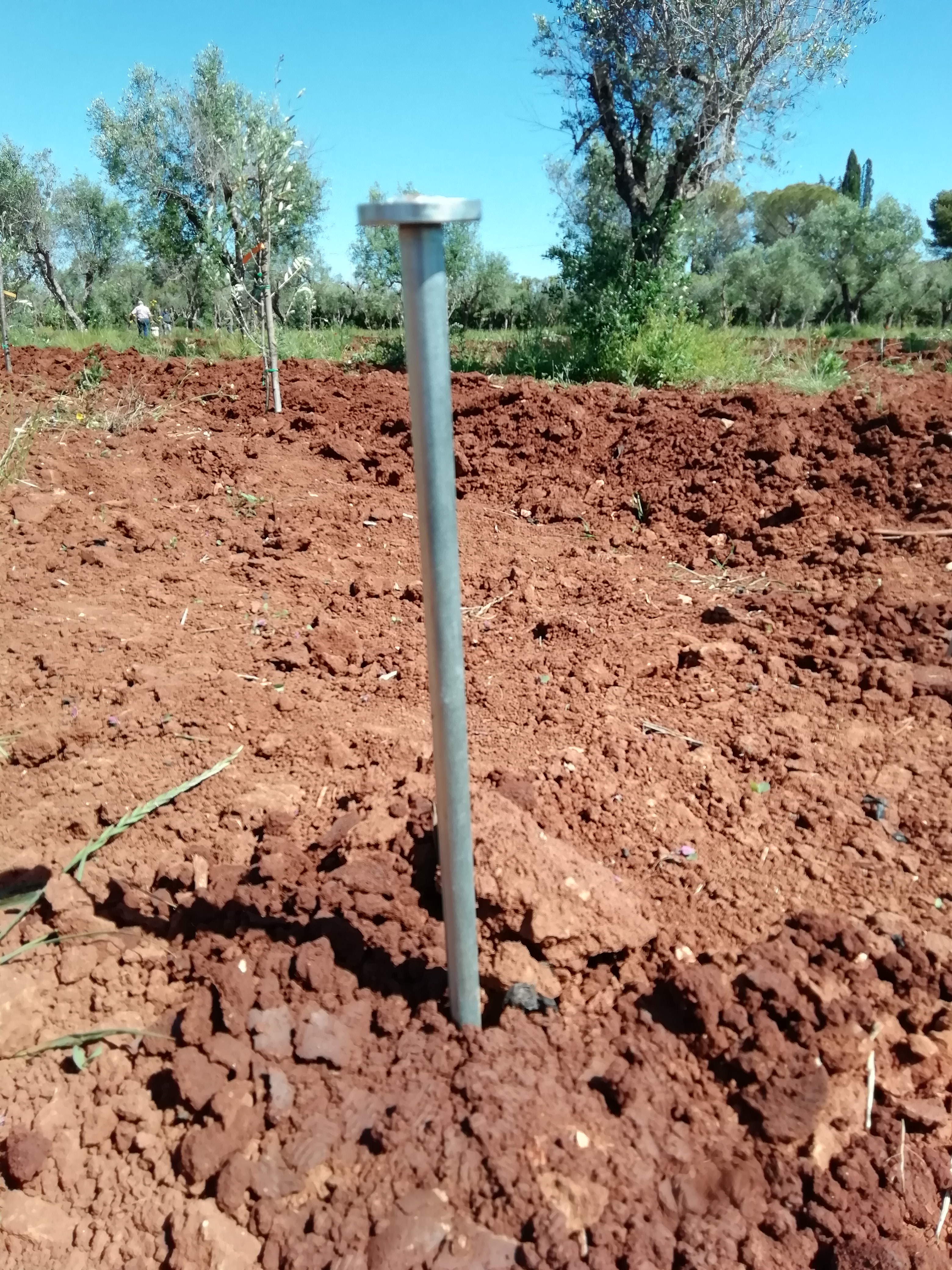 Puntazza installata nel terreno