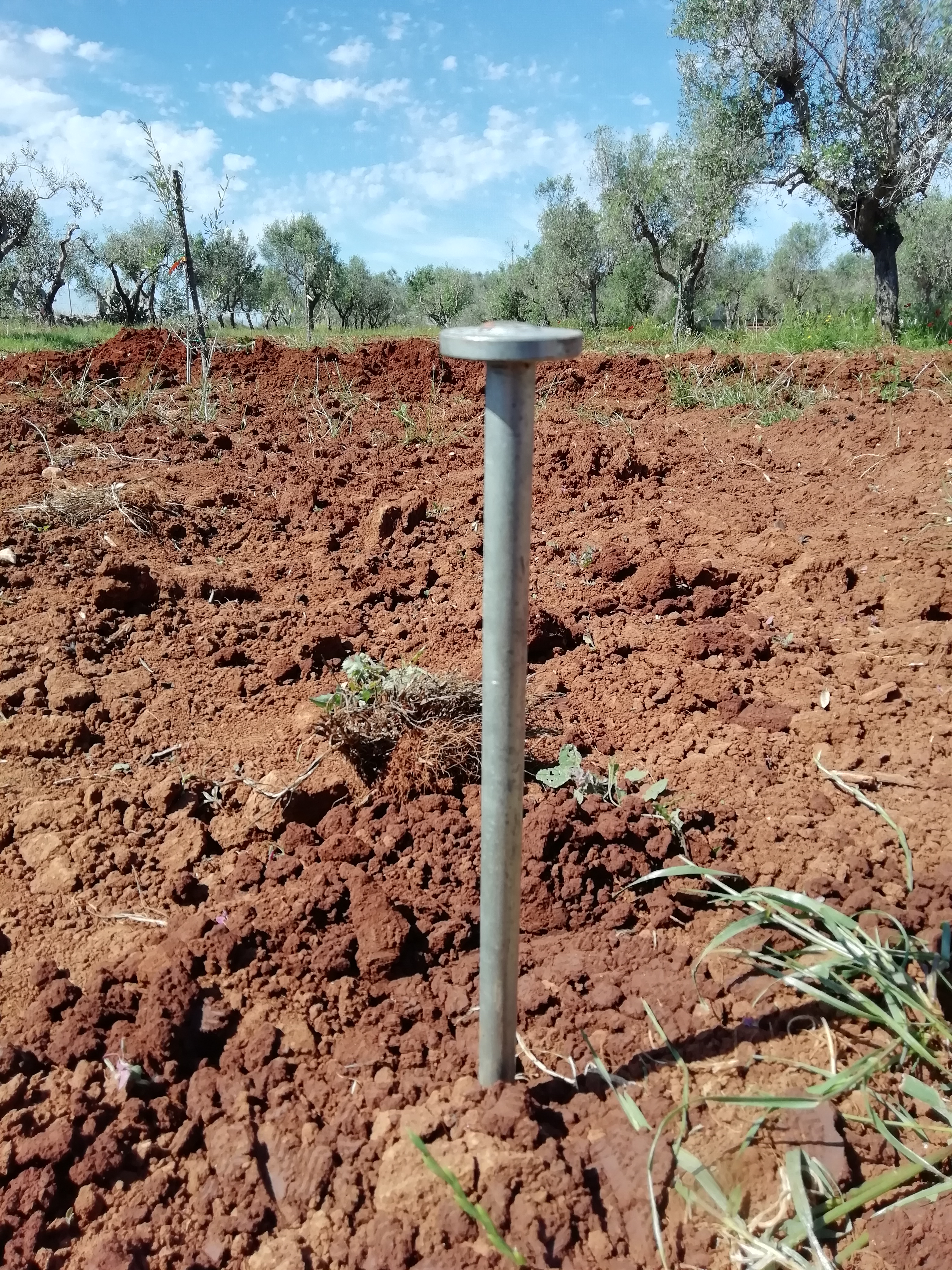 Puntazza installata nel terreno